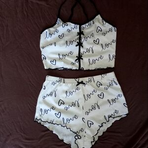 NWT 2 PIECE SHORT LOUNGEWEAR